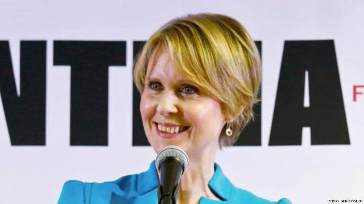 Cynthia Nixon Launches Campaign at Stonewall Inn