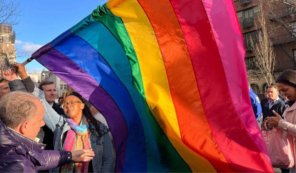 dan goldman kelley robinson pride flag