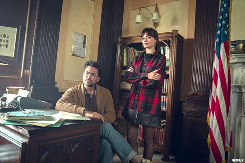 Dan Levy and Emma Mackey