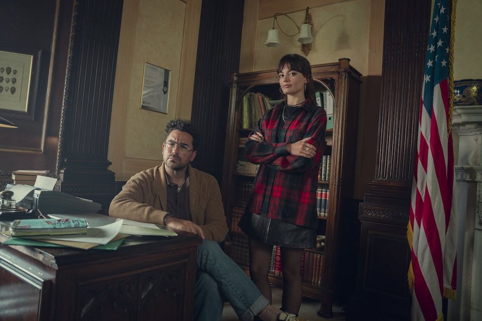 Dan Levy and Emma Mackey