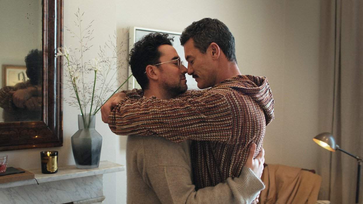 Dan Levy and Luke Evans in Good Grief