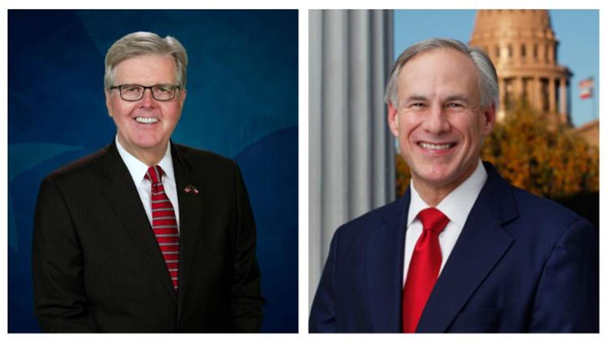 Dan Patrick and Greg Abbott
