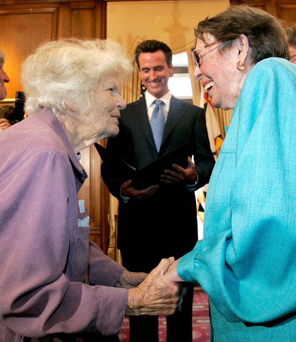 Del Martin and Phyllis Lyon