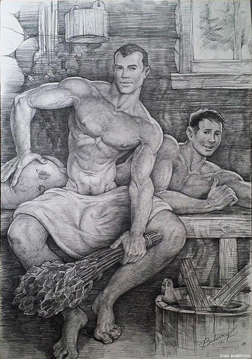 Despite the problems of being a gay artist in Russia, Ivan Bubentcov has created a vast archive of wonderfully erotic art.