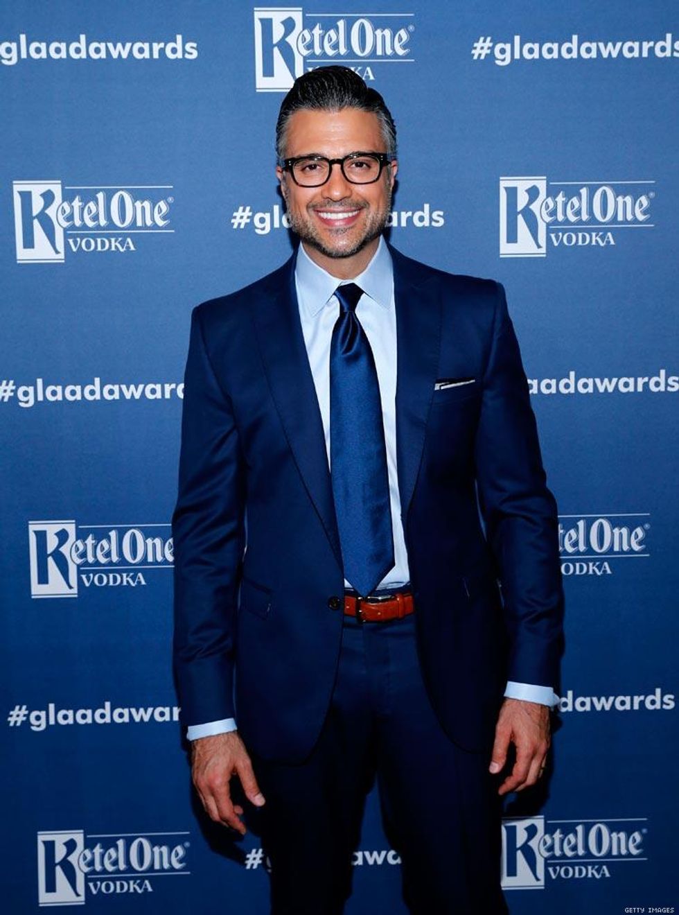 Diego Boneta and Jaime Camil presented the Outstanding Spanish Language Television Interview award in Spainglish.