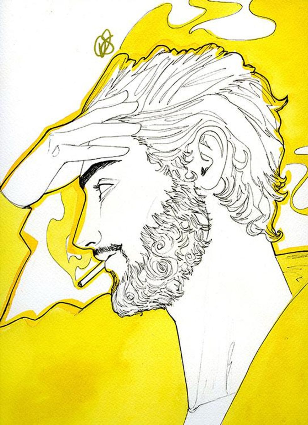 Diego Eduardo," Le fumeur", 2017