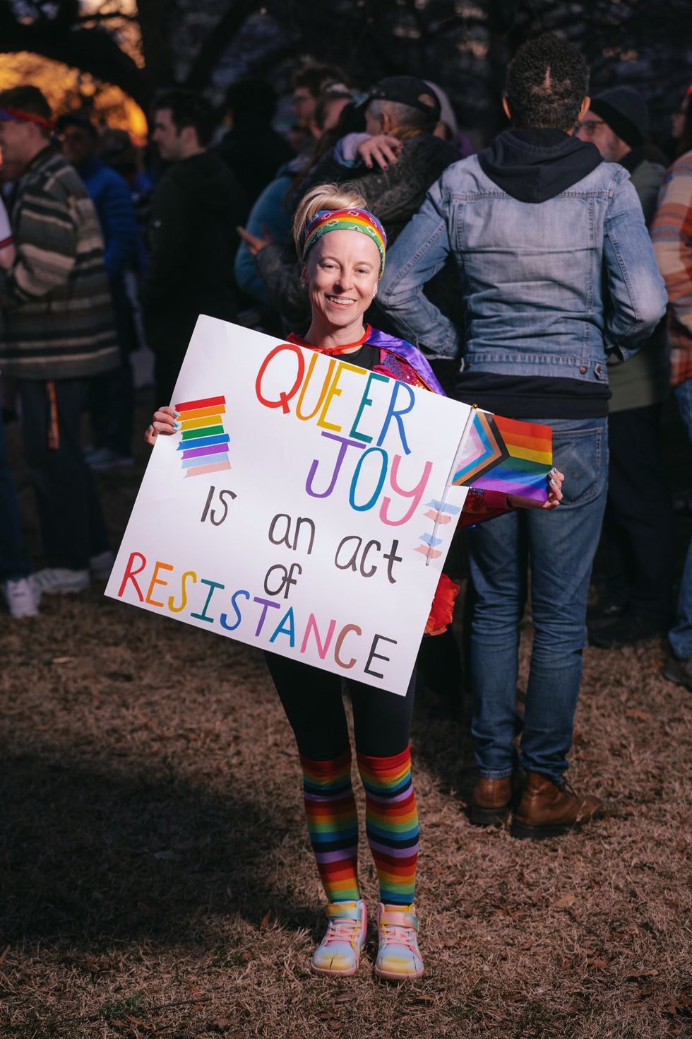 DMV Social Activist Collective and Qommittee organized a Rally & March for Drag at Washington, D.C. John F. Kennedy Center for the Performing Arts on March 8, 2025