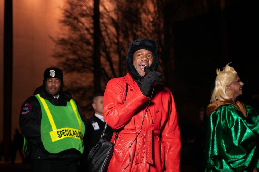 DMV Social Activist Collective and Qommittee organized a Rally & March for Drag at Washington, D.C. John F. Kennedy Center for the Performing Arts on March 8, 2025