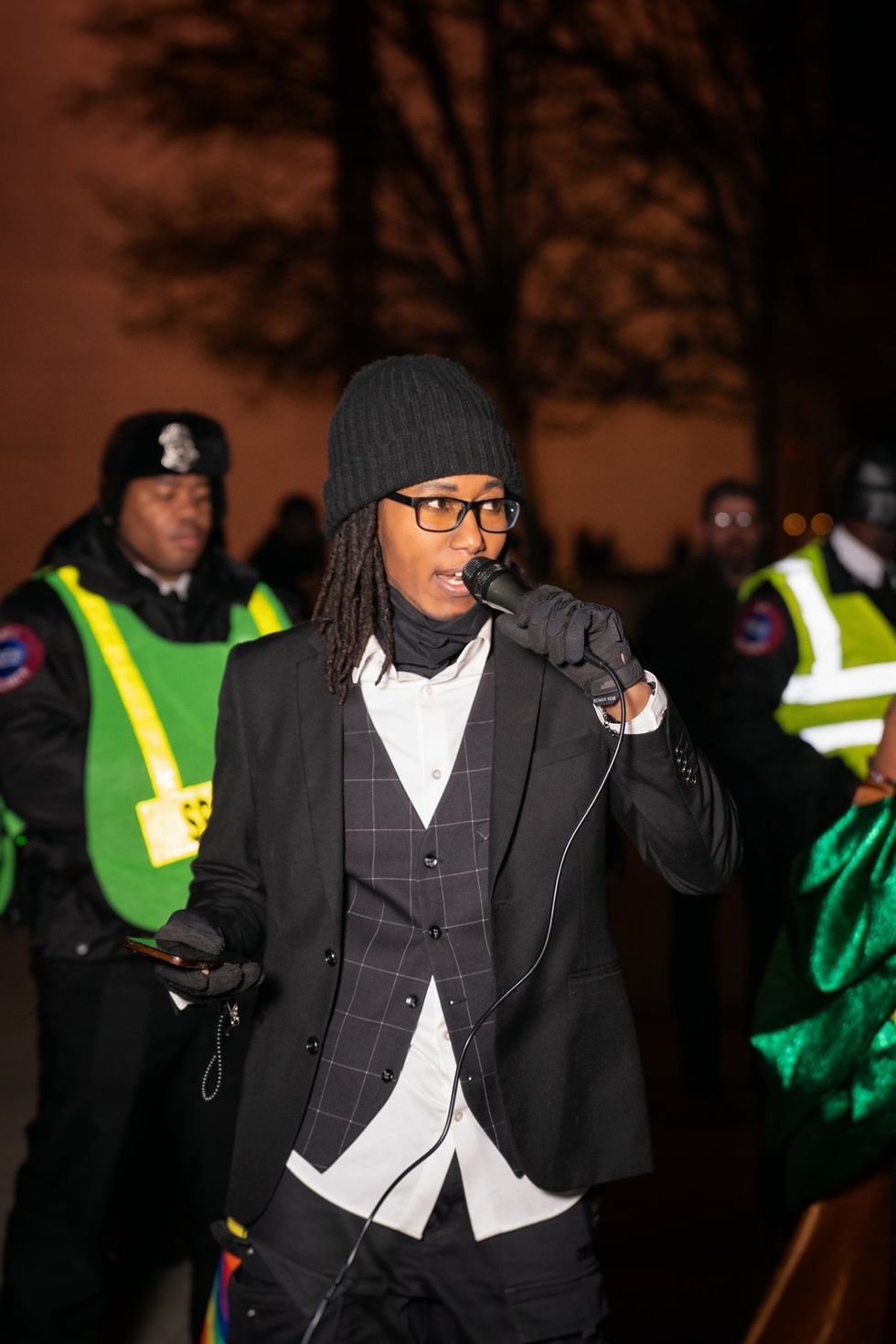 DMV Social Activist Collective and Qommittee organized a Rally & March for Drag at Washington, D.C. John F. Kennedy Center for the Performing Arts on March 8, 2025