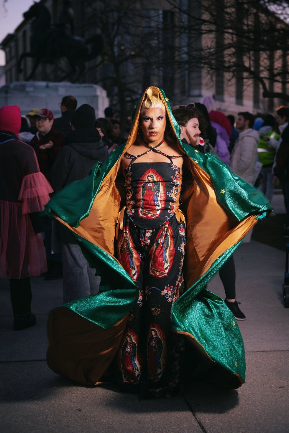 DMV Social Activist Collective and Qommittee organized a Rally & March for Drag at Washington, D.C. John F. Kennedy Center for the Performing Arts on March 8, 2025