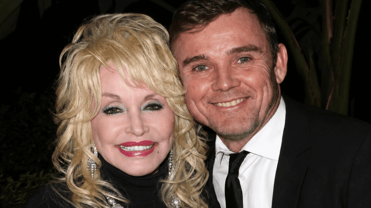 Dolly Parton and actor Ricky Schroder