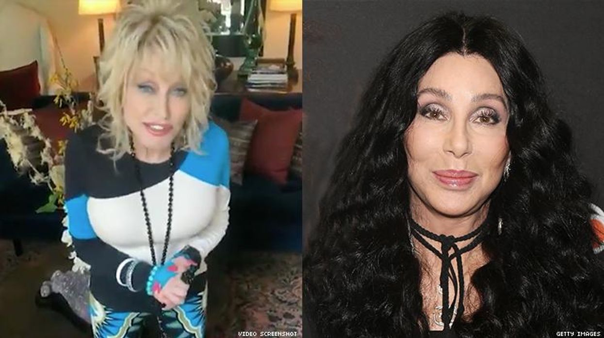 Dolly Parton and Cher