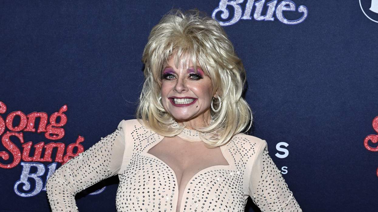 Dolly Parton tribute artist Kelly Vohnn attends a special screening of "Song Sung Blue" movie.
