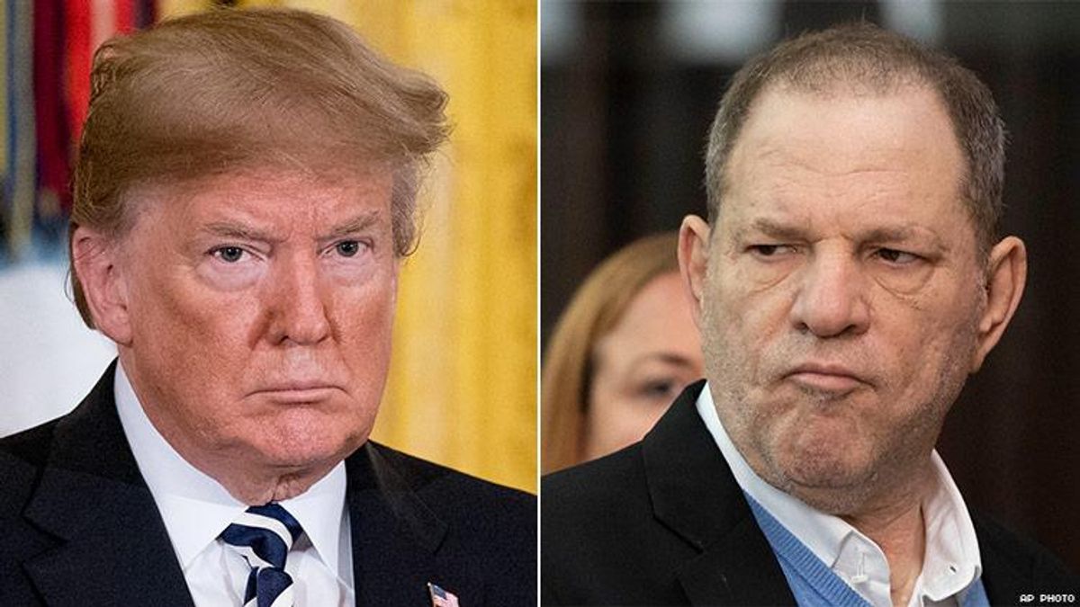 Donald Trump and Harvey Weinstein