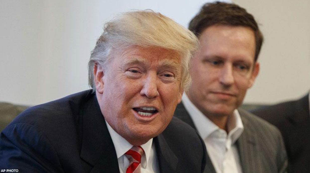 Donald Trump and Peter Thiel