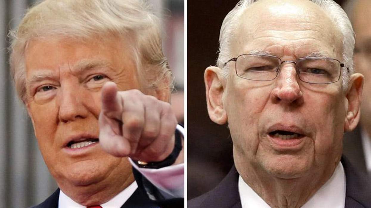 Donald Trump and Rafael Cruz