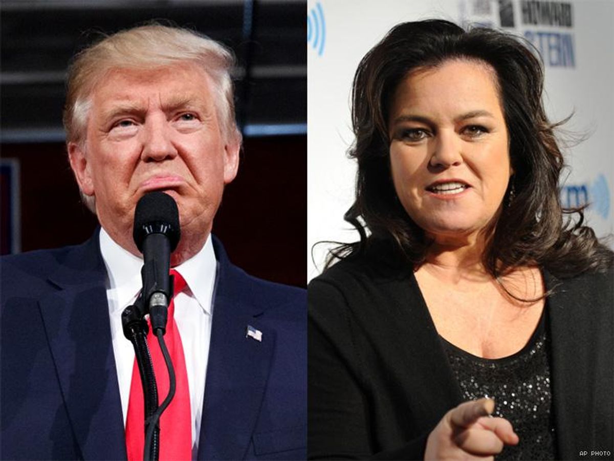 Donald Trump and Rosie O'Donnell