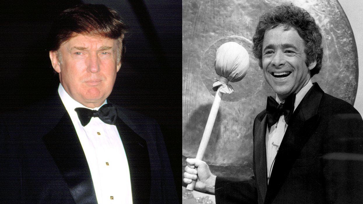 Donald Trump at the 24th Annual Sports Emmys 2003 alongside Chuck Barris Gong Show promo