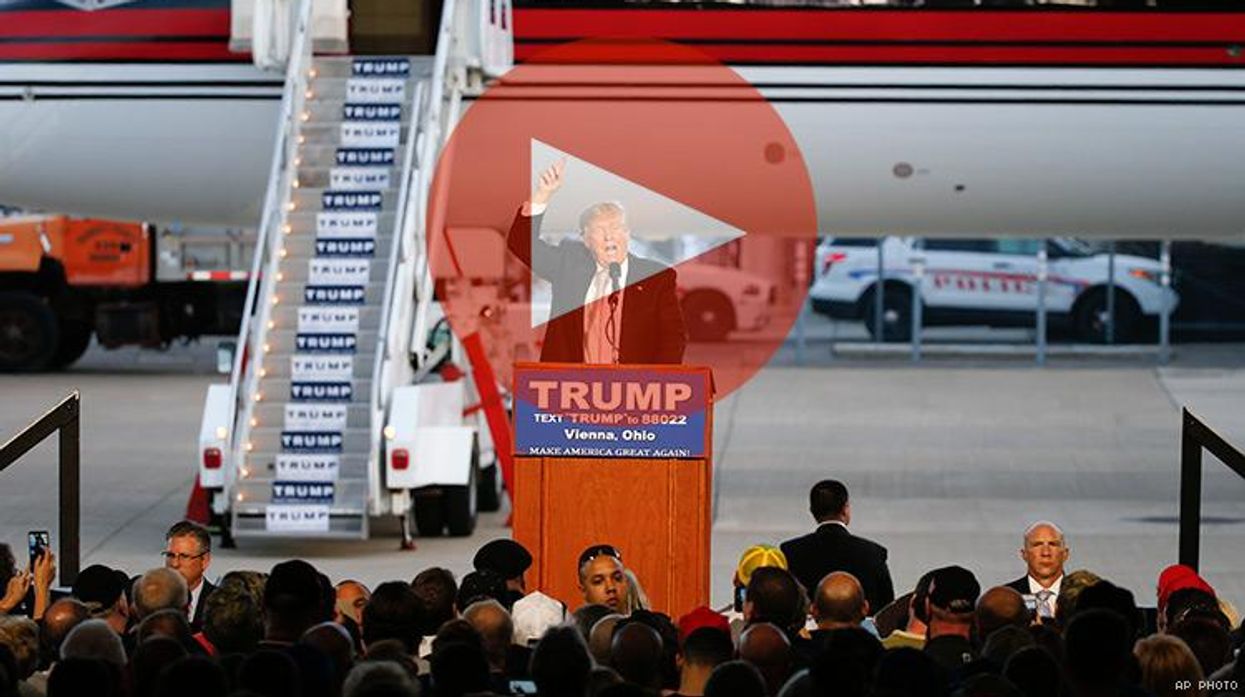 Donald Trump Boeing 757 airplane plane jet