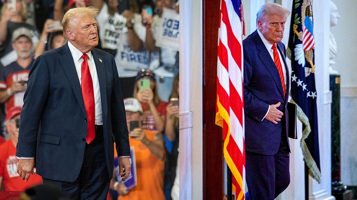 donald trump frumpy and tailored suits