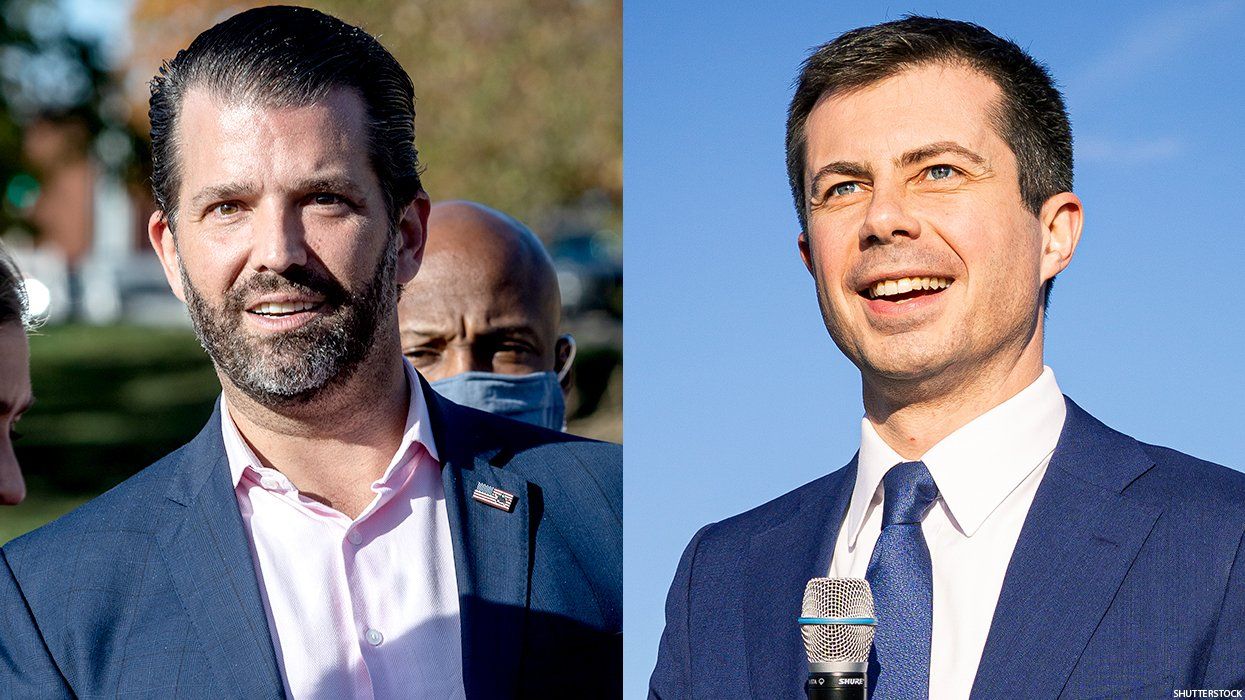 Donald Trump, Jr. and Secretary of Transportation Pete Buttigieg