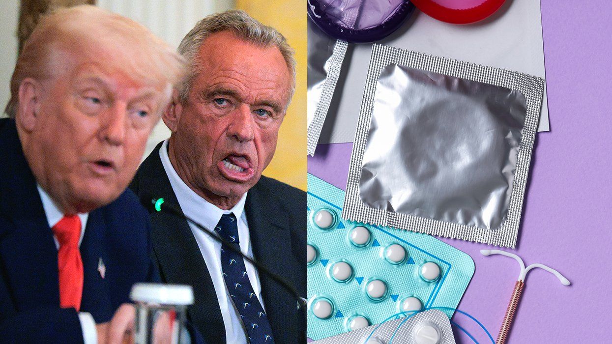 donald trump RFK JR press conference and contraceptives including condoms birth control pills IUD