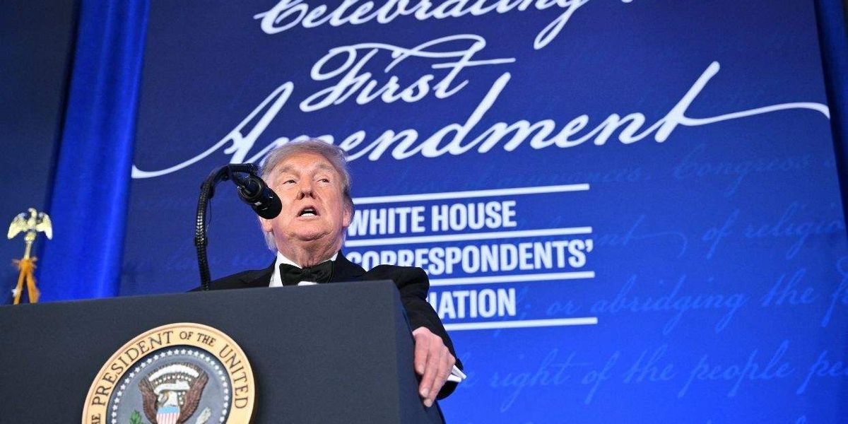 Trump uses rescheduled correspondents’ dinner to mock Cooper, Lemon and Mulvaney