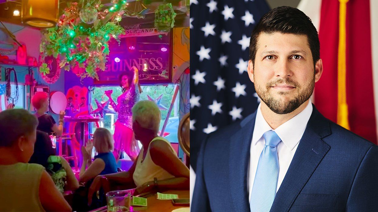 drag show bingo at kilted mermaid vero beach florida alongside attorney general james uthmeier