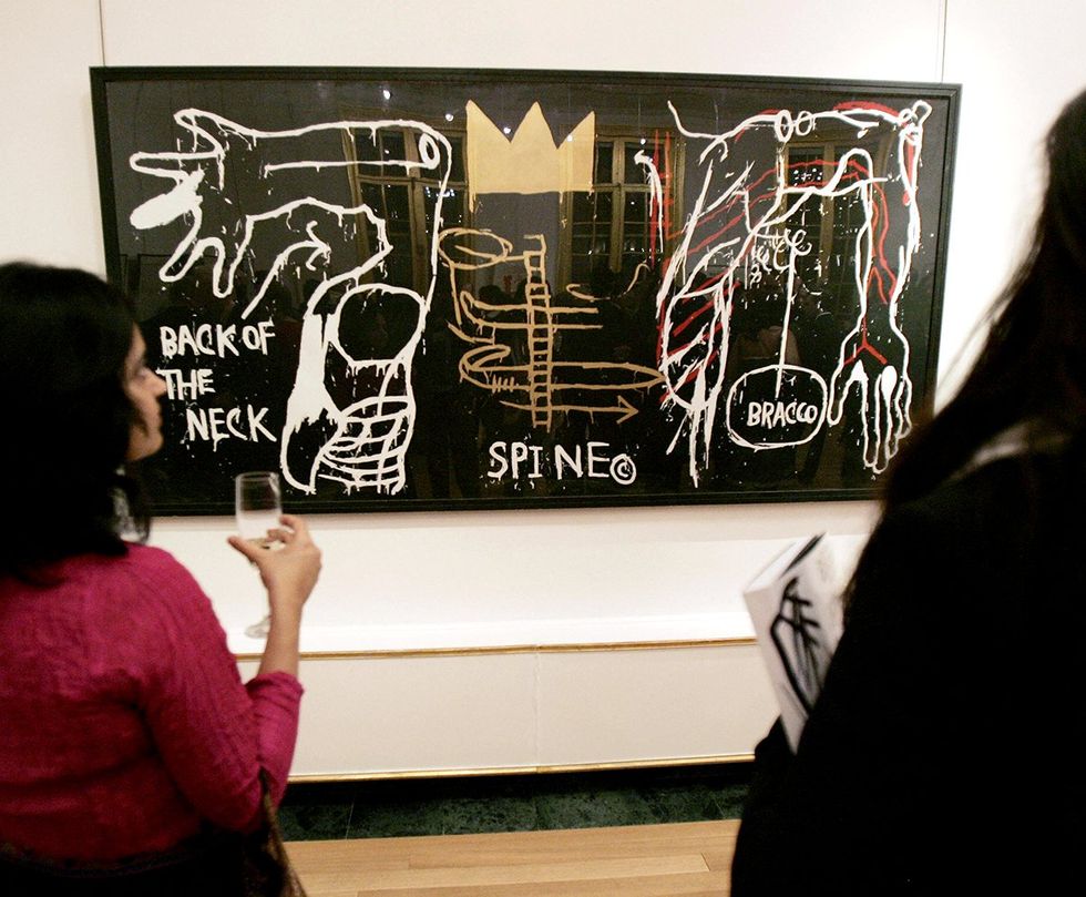 drawing Jean Michel Basquiat French Embassy Cultural Services New York City