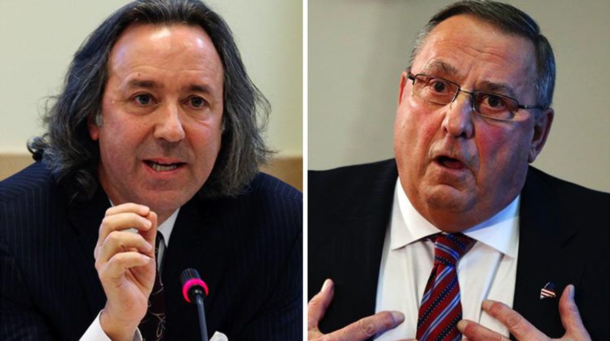 Drew Gattine and Paul LePage