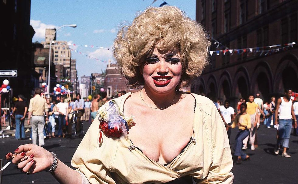 The early NYC Pride March at the Hispanic Society Museum was called out from the closet to an original vintage photograph by Francisco Alvarado Juarez.