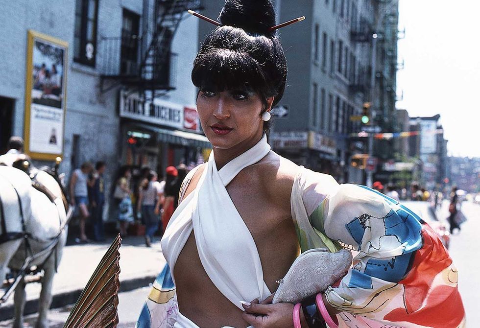 The early NYC Pride March at the Hispanic Society Museum was called out from the closet to an original vintage photograph by Francisco Alvarado Juarez.