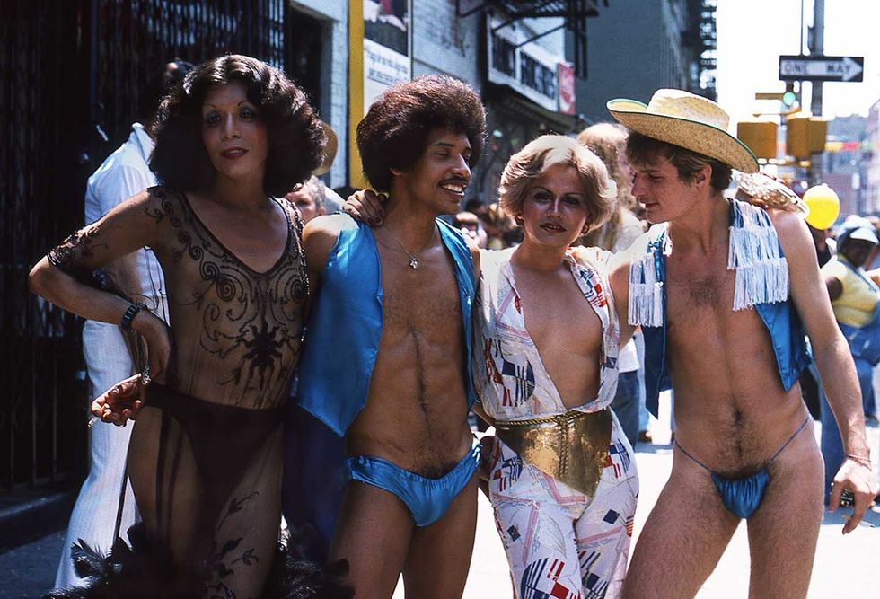The early NYC Pride March at the Hispanic Society Museum was called out from the closet to an original vintage photograph by Francisco Alvarado Juarez.
