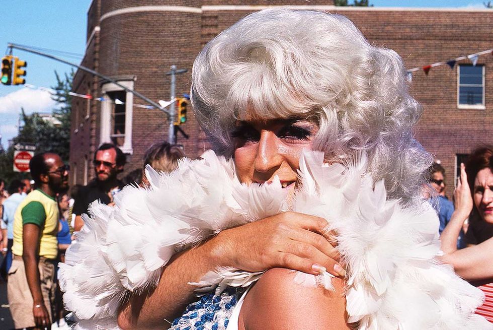 The early NYC Pride March at the Hispanic Society Museum was called out from the closet to an original vintage photograph by Francisco Alvarado Juarez.