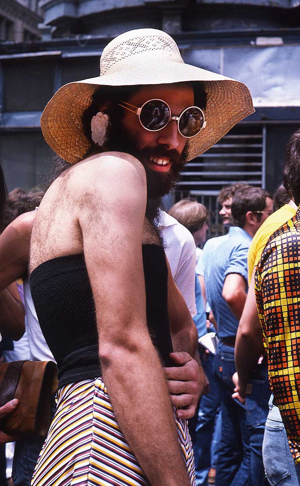 The early NYC Pride March at the Hispanic Society Museum was called out from the closet to an original vintage photograph by Francisco Alvarado Juarez.