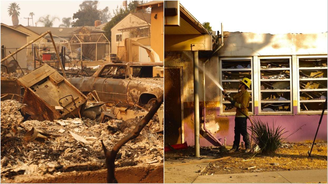 Eaton Canyon fire damage