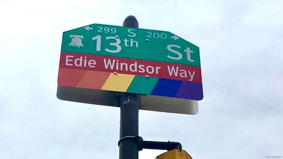 Edie Windsor Street in Philadelphia 