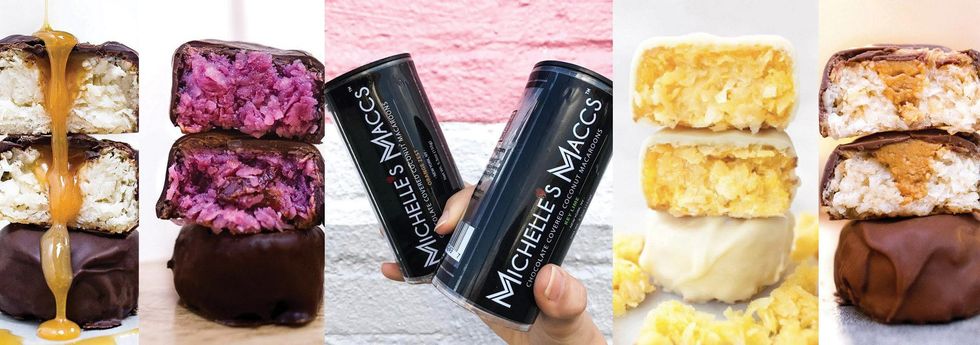 Eggless, flourless, and gluten-free coconut macaroons smothered in premium Belgian chocolate make Michelle\u2019s Maccs hostess gift musts. ($16, FreshBakedNY.com)