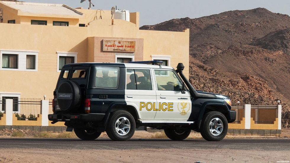Egyptian police vehicle