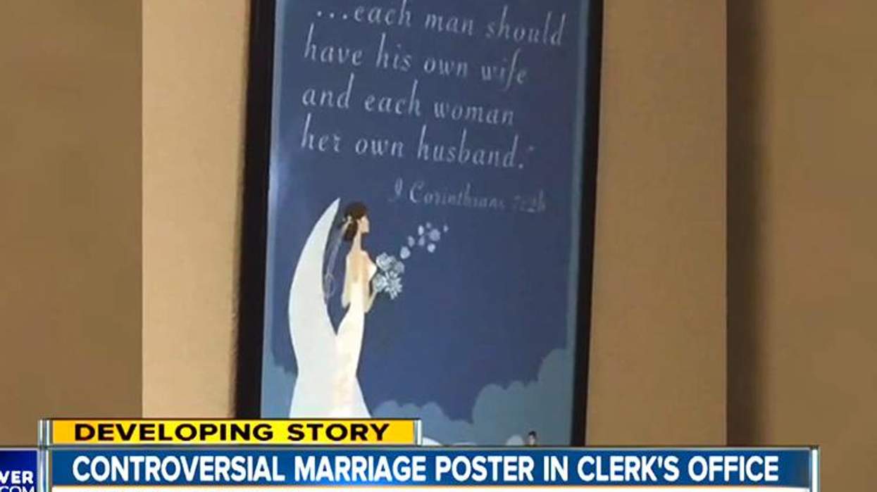 Elbert county Biblical marriage poster