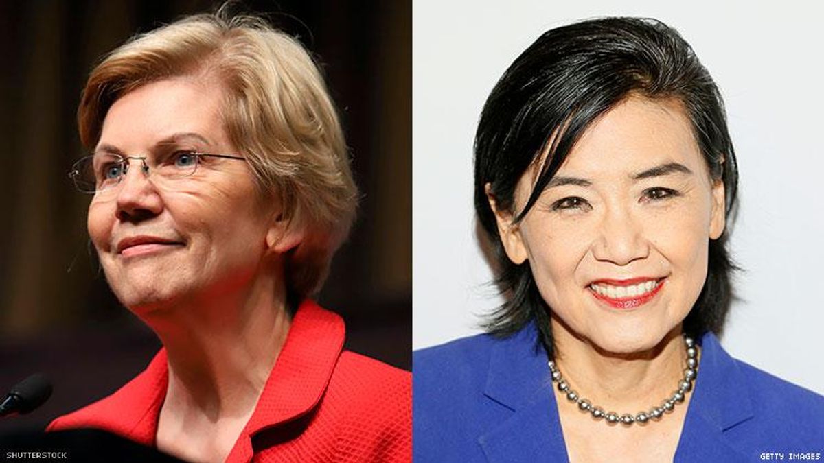 Elizabeth Warren and Judy Chu