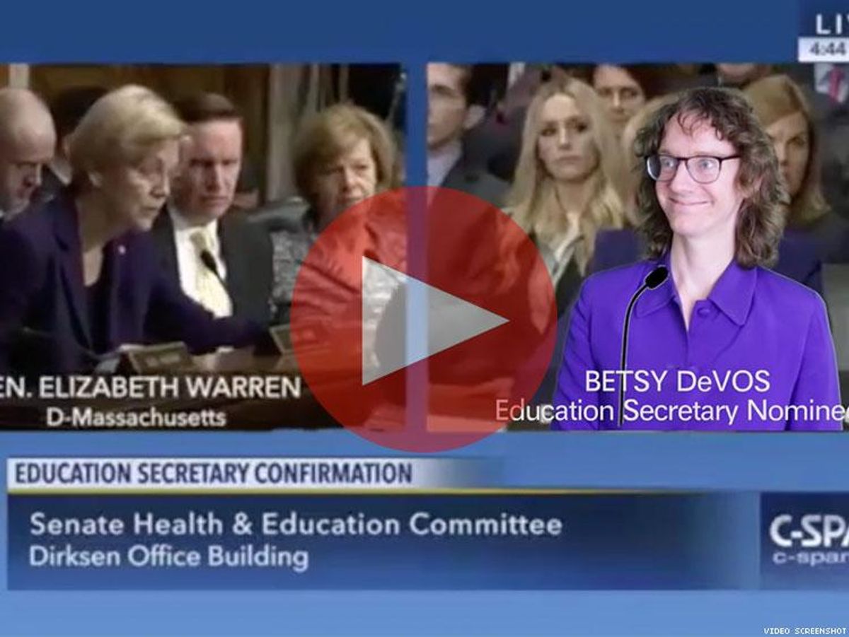 Elizabeth Warren Betsy DeVos 