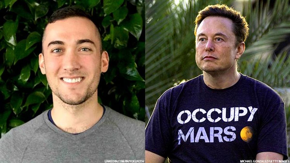 Elon Musk and Yoel Roth