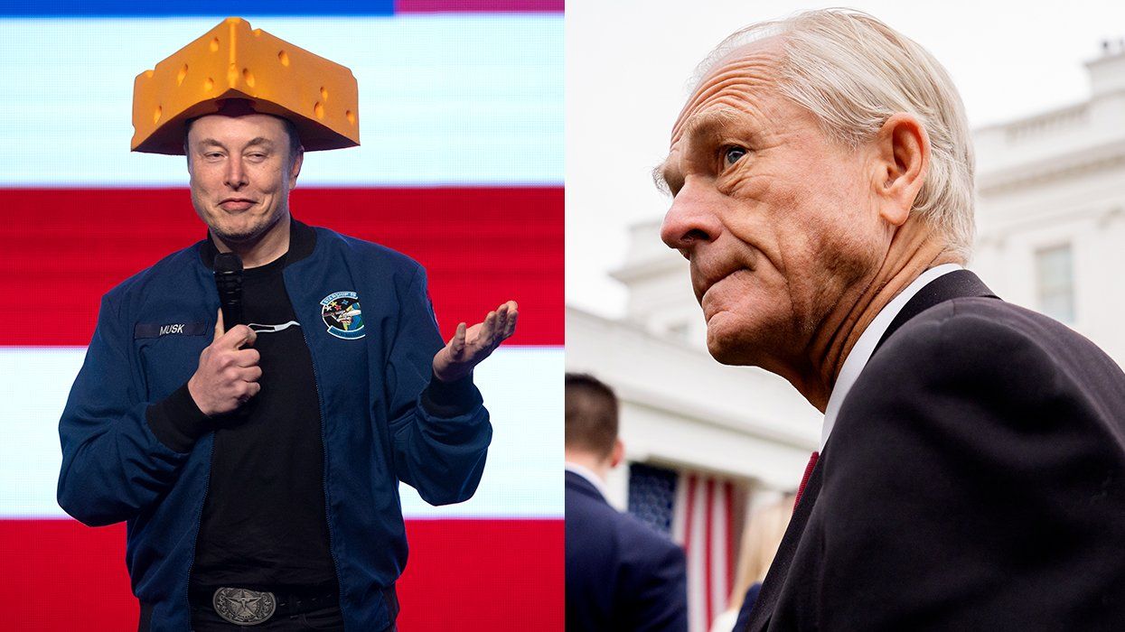 Elon Musk cheesehead Green Bay Wisconsin 2025 Peter Navarro Trade advisor at the White House, Washington DC