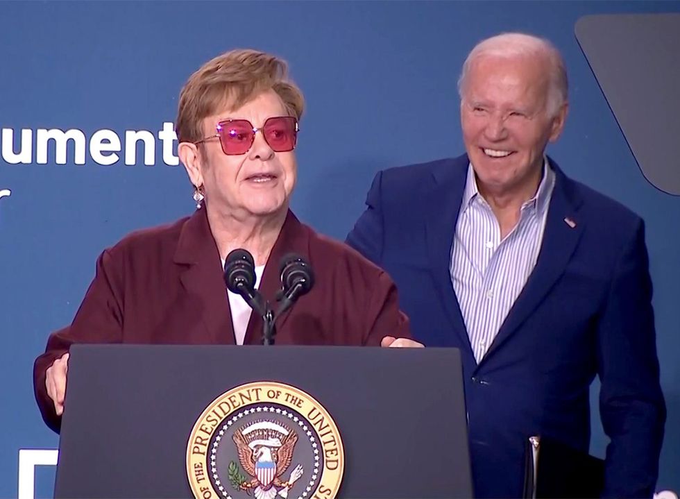 Elton John Joe Biden Speaks Stonewall Monument Center