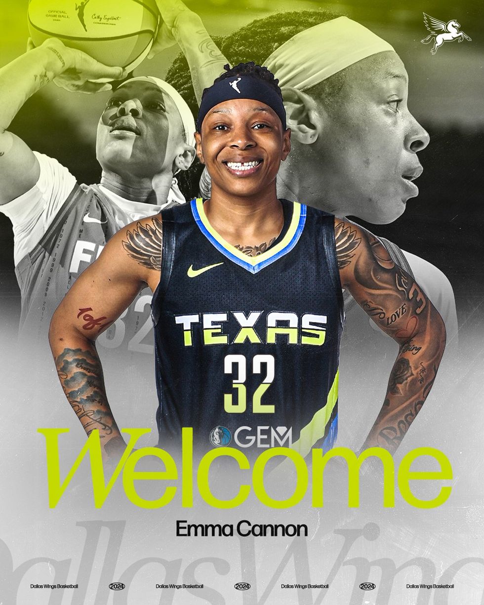 Emma Cannon Dallas Wings photo gallery queer women 2024 WNBA womens professional basketball league