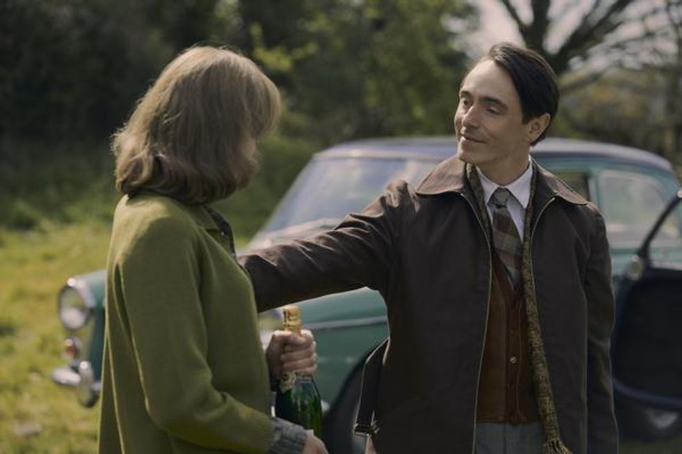 Emma Corrin and David Dawson