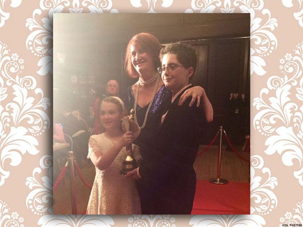 Emma Donoghue With Una and Finn