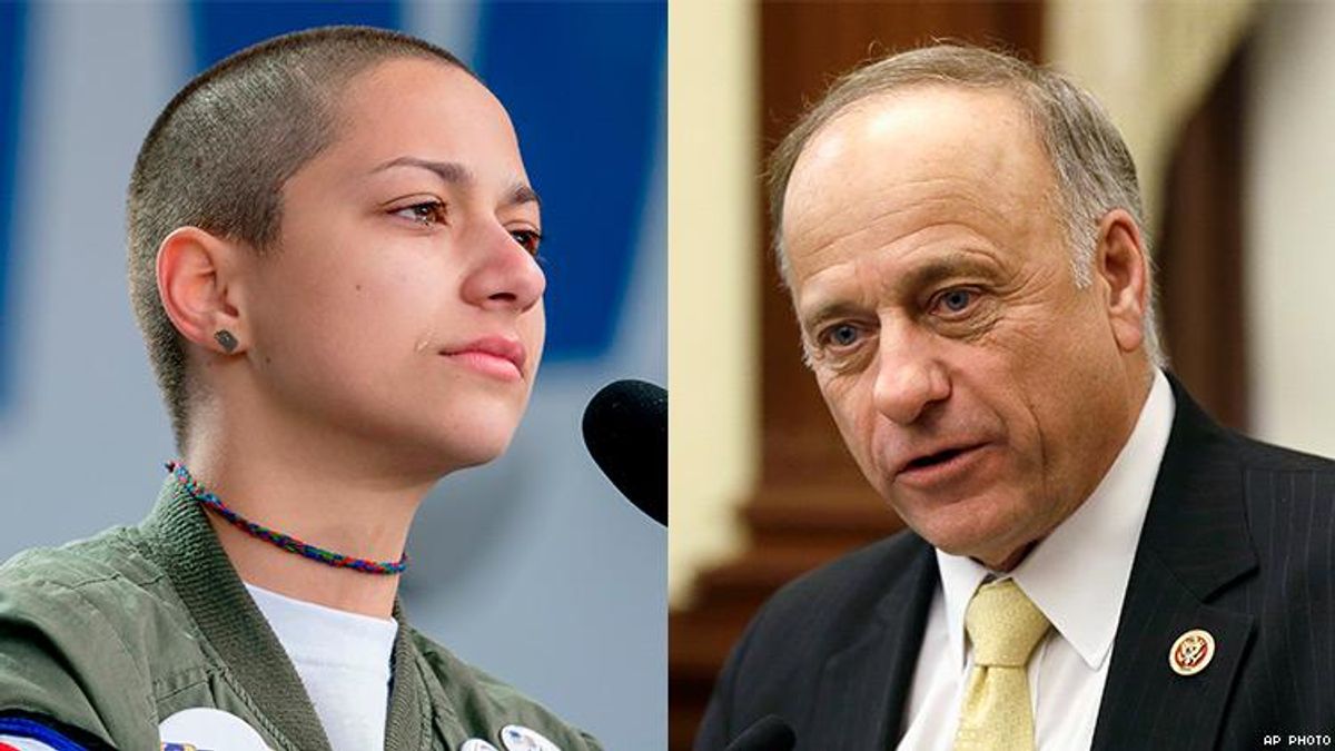 Emma Gonzalez Protested Outside Steve King’s Office. Here’s Why