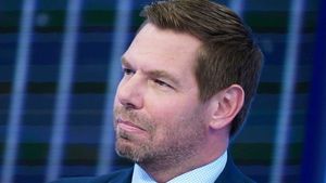 Eric Swalwell responds to sexual assault allegations in a to-camera video